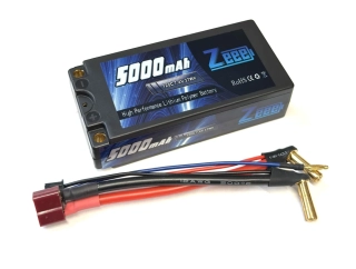 Lipo 2S 5000mAh 120C Shorty HARDCASE T-DEAN