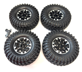 kovové beadlock disky + 4x pneu M/T 1.9" 114x45mm